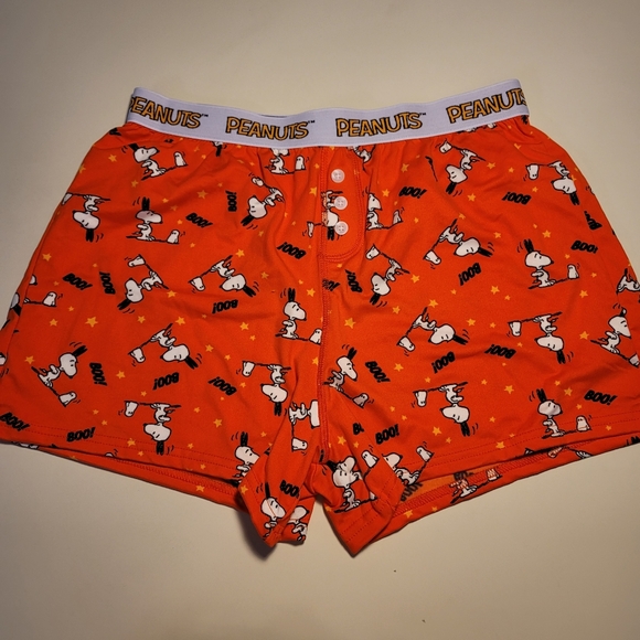 Peanuts Halloween Orange Boxer Shorts XL New Snoopy Boo! - Picture 1 of 4